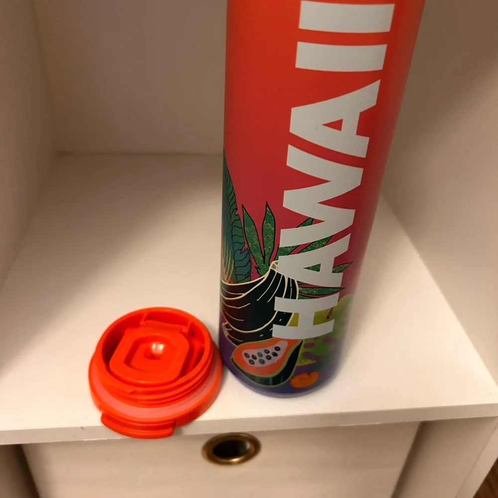 Starbucks Hawaii Insulated Tumbler 16oz Palm Leaf Travel Cup - Picture 3 of 4